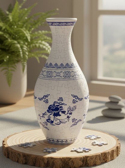 Bloomora™ Wazon 3D z Puzzli